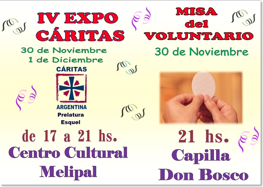 Expo caritas misa del voluntario 2012